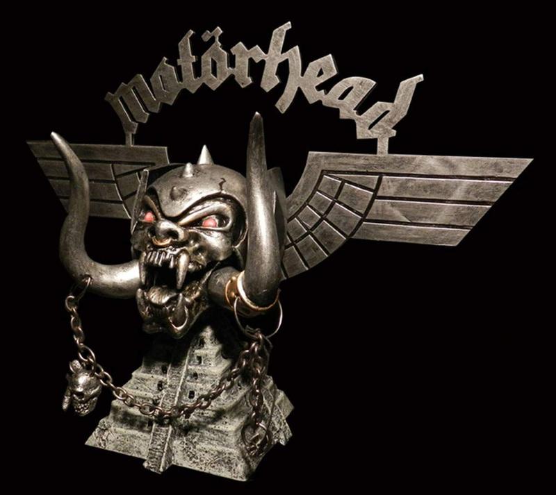 Estátua Motörhead Lemmy Kilmister Warpig Tusk Skull Pyramid